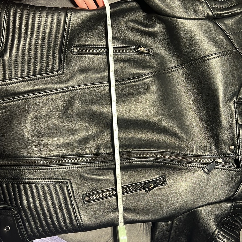 100% real lamb leather bicker jacket - Picture 9 of 10